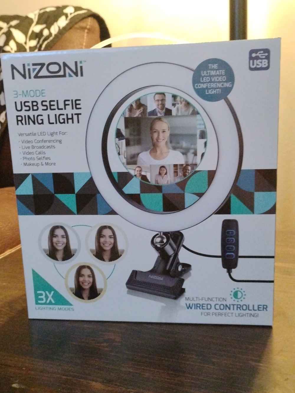 NIZONI USB Selfie Ring Light